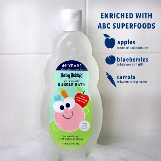 Mr. Bubble Ultra Gentle Baby Bubble Bath for Kids' - Sweet Violet Clouds Scent - 16 fl oz image {3}