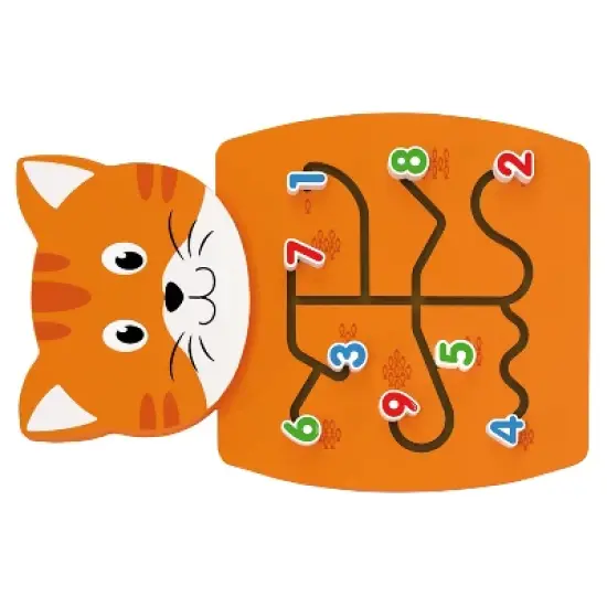 Learning Advantage&reg; Cat Activity Wall Panel - 18m+ - Toddler Activity Center image {7}