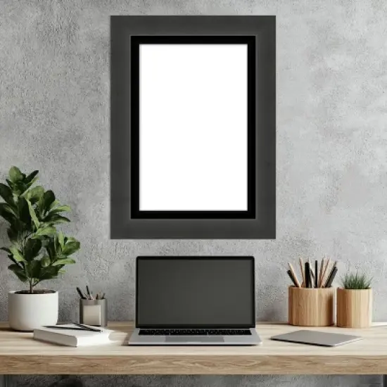 Amanti Art Tuxedo Black Framed Dry Erase Magnetic Board image {6}