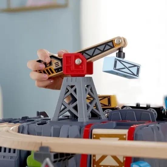 HAPE Railway Bucket Builder Set with Train and Tracks - 50 PCS image {3}