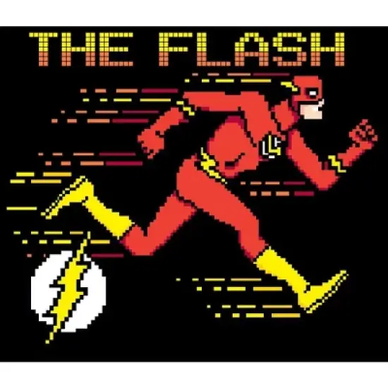 The Flash Pixel Art Black Graphic Tee Toddler Boy to Youth Boy image {1}
