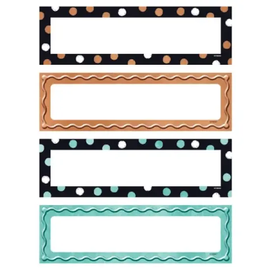 TREND I Heart Metal Dots & Embossed Desk Toppers Name Plates Variety Pack, 32 Per Pack, 6 Packs image {1}