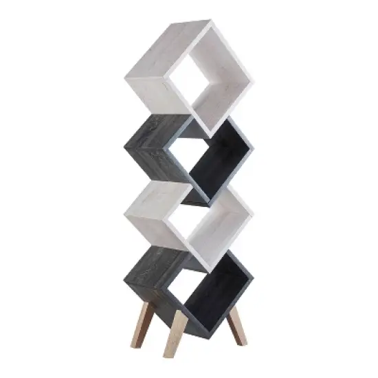 62.25" Braxett 4 Shelf Bookcase - miBasics image {1}