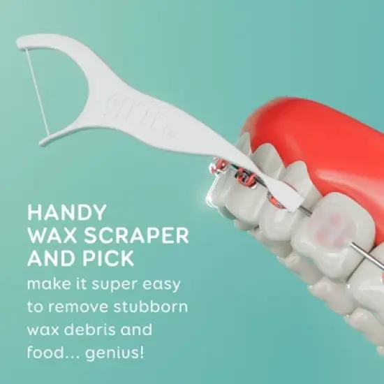 Grin Oral Care Braces Dental Floss - Unflavored - 60ct image {4}