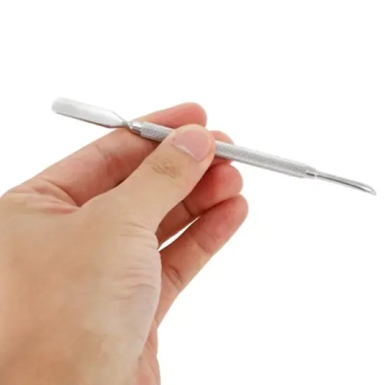 Unique Bargains Multi-function Cuticle Pusher 5.71" Length Silver Tone 1 Pc image {4}
