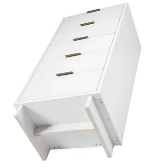 Manhattan Comfort 2pc Granville Narrow Chest and Dresser Bedroom Set image {7}