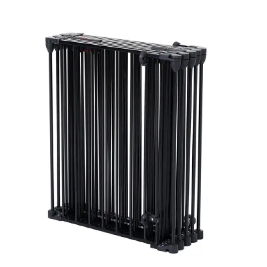 200" Adjustable Safety Gate 8 Panels Play Yard Metal Doorways Fireplace Fence Christmas Tree image {7}