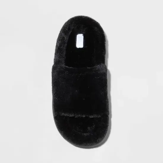 Women's Daphne Faux Fur Platform Slide Platform Slippers - Stars Above&trade; image {2}