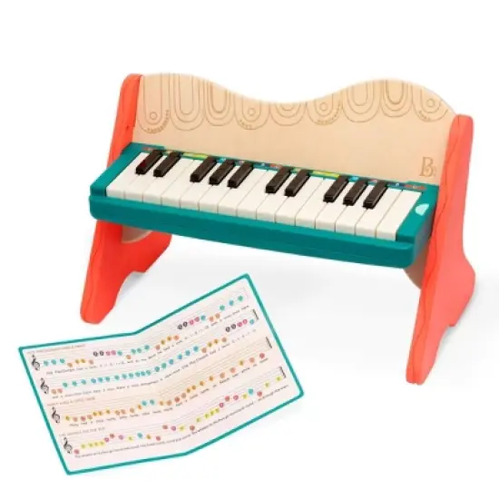 B. toys Wooden Toy Piano - Mini Maestro image {3}
