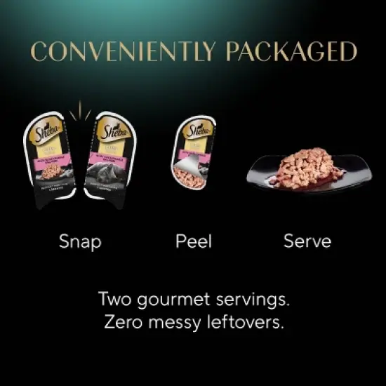 Sheba Perfect Portions Cuts in Gravy Salmon, Trout Fish and Tuna Flavor Variety Pack Wet Cat Food - 63.4oz image {4}