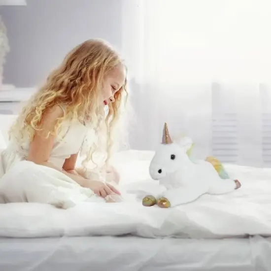 FAO Schwarz 15" Unicorn Cuddly Stuffed Animal Plush, Ultra-Soft Fur image {1}