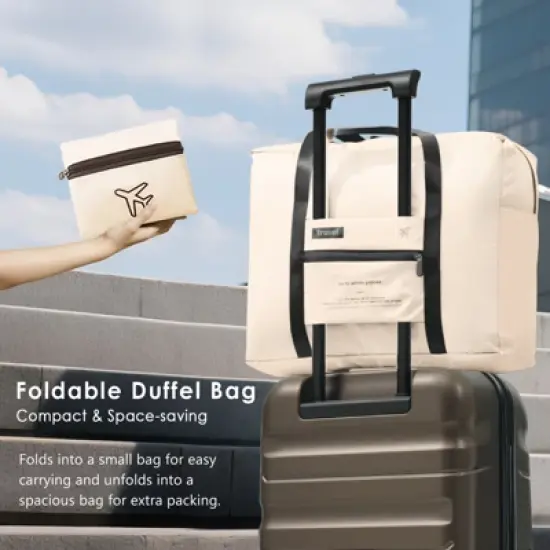 20"/24"/28" Carry-On/Checked Suitcase Hardshell ABS Suitcase with Duffel Bag/2 Packing Cubes & Spinner Wheels - ModernLuxe image {5}