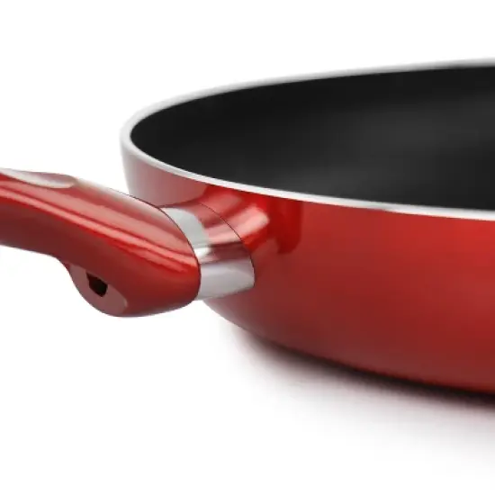 Better Chef Silver Metallic Non Stick Gourmet Fry Pan in Red image {2}