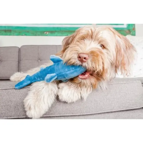 Fluff & Tuff Tank the Shark Dog Toy image {2}