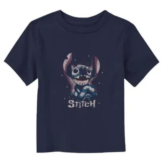 Toddler's Lilo & Stitch Distressed Airbrushed Stitch Portrait T-Shirt image {3}
