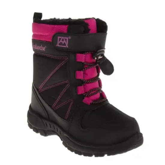 Avalanche Unisex Boys Girls Slip Resistant Faux Fur Lined Winter Snow Boots (Little Kid) image {6}