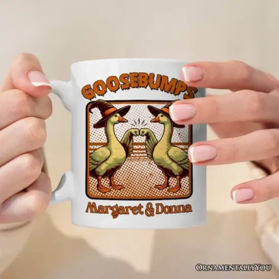 Goosebumps Mug, Retro Best Friend Halloween Goose Gift (Non-Custom Only)| OrnamentallyYou image {3}