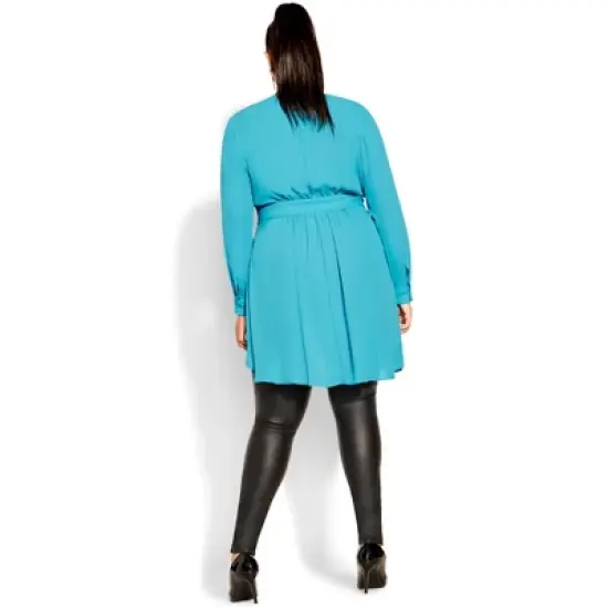 Women's Plus Size Shibara Top  - Topaz | CITY CHIC image {1}