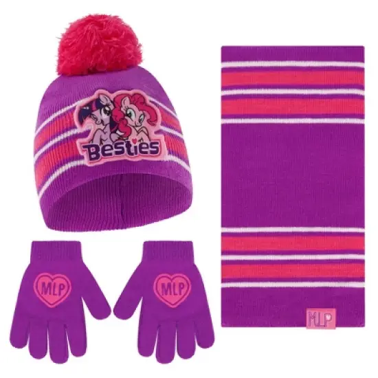 My Little Pony Girls Winter Hat, Kids Gloves, and Scarf Set, Kids Ages 4-7 image {5}