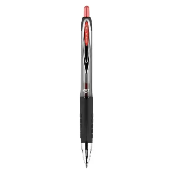 uni-ball uniball 207 Retractable Gel Pens Medium Point 0.7mm Red Ink Dozen (33952) image {2}