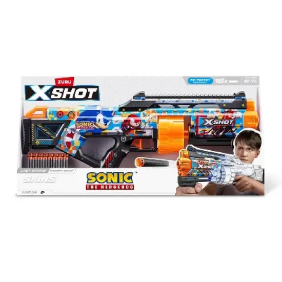 XSHOT Skins Sonic Last Stand Toy Dart Blaster by ZURU: ABS Material, Manual Power, Dart Blasters. image {1}
