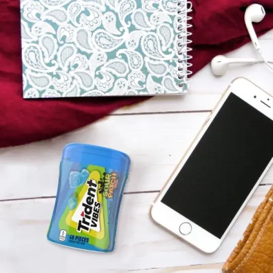 Trident Vibes Sour Patch Kids' Blue Raspberry Chewing Gum - 3.245oz image {8}