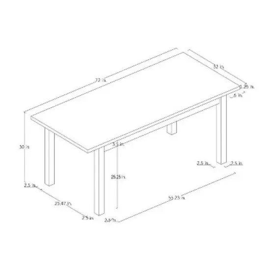 Wood Dining Table Black - Hearth & Hand&trade; with Magnolia image {5}
