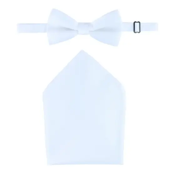CTM Men's Classic Bow Tie and Pocket Square image {11}