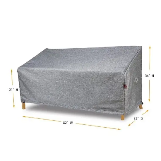 Summerset Shield Platinum 3-Layer Water Resistant Outdoor Sofa Cover, Grey Melange image {1}