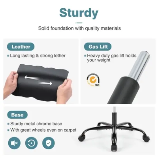 FIRNEWST Next - Level Gaming Comfort: PU Leather Ergonomic Chair with Adjustable Flip - up Armrests image {4}