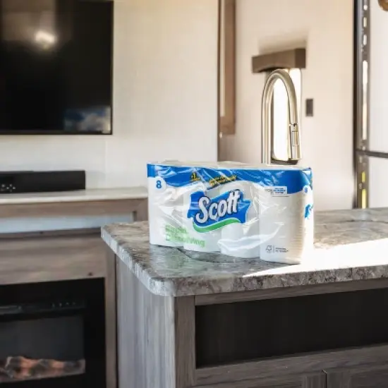 Scott Rapid Dissolve Toilet Paper - 8 Rolls image {3}