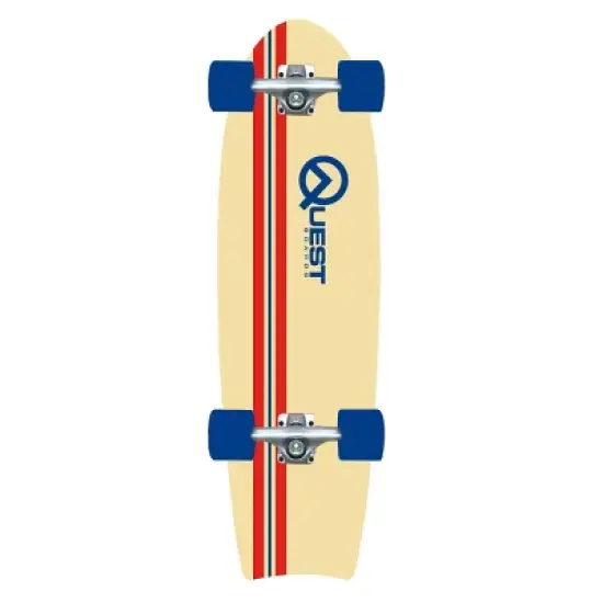 Quest Boards 32" Cruiser Skateboard - Light Yellow image {1}