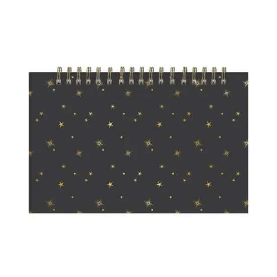Blue Sky 7"x4.5" 2025-2026 Perpetual Easel Calendar Starry Black Safety Wirebound image {3}
