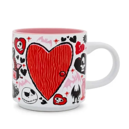 Silver Buffalo Disney The Nightmare Before Christmas Valentine's Town Stackable Ceramic Mug image {2}