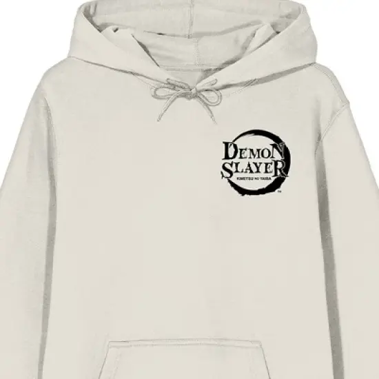 Demon Slayer Zohakuten Adult Sand Long Sleeve Hooded Sweatshirt image {1}