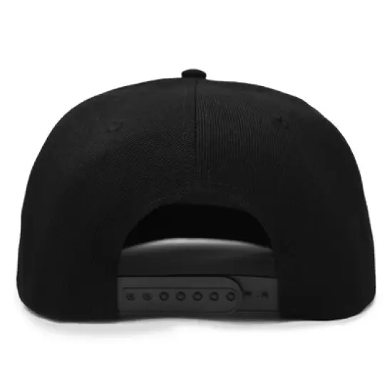 Dalix Flat Billed Baseball Cap Adjustable Hat Size M L XL in Black image {4}