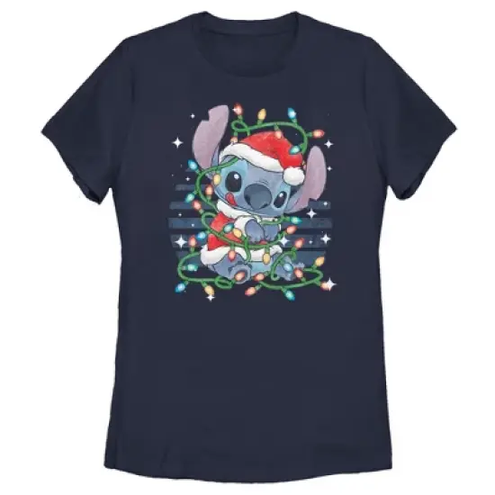 Women's Lilo & Stitch Playing with Lights T-Shirt image {3}
