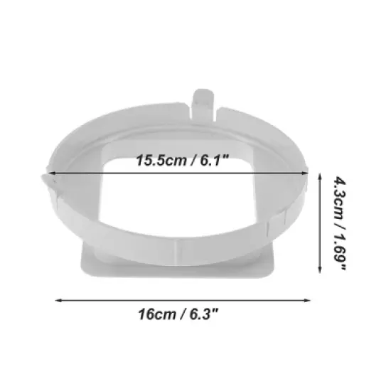 Unique Bargains Air Conditioner Exhaust Hose Connector White 1 Pc image {3}