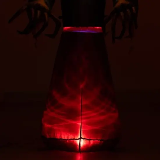 LOVSON 7-foot Halloween inflatable outdoor decoration, Grim Reaper ghost pumpkin, suitable for gardens, lawns, parties, waterproof design image {7}