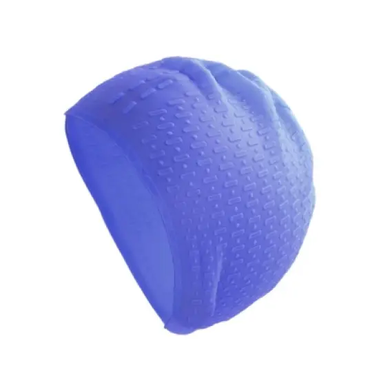 Unique Bargains Silicone Stripe Pattern Swimming Cap 1 Pc image {8}