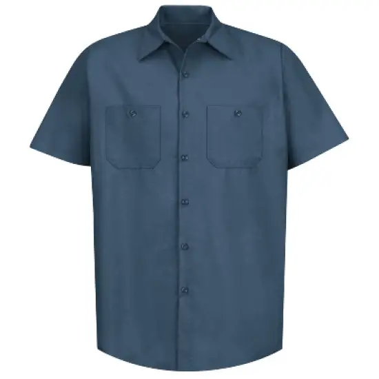 Red Kap&reg; Men's Short Sleeve Industrial Work Shirt image {10}