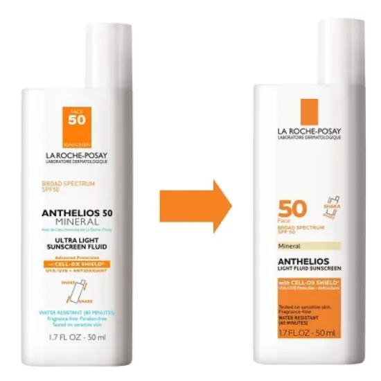 La Roche Posay Anthelios Ultra-Light Fluid Mineral Face Sunscreen with Zinc Oxide &ndash; SPF 50 - 1.7 fl oz image {4}
