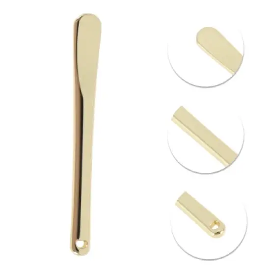 Unique Bargains Round Handle Mini Makeup Cosmetic Spoon 2 Pcs image {2}