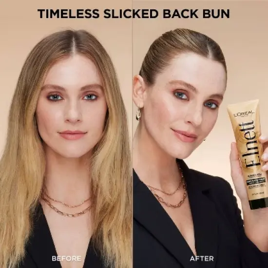L'Oreal Paris Elnett Anti-Frizz Slick Back Styling Cream for Flexible Hold - 5.1 fl oz image {6}