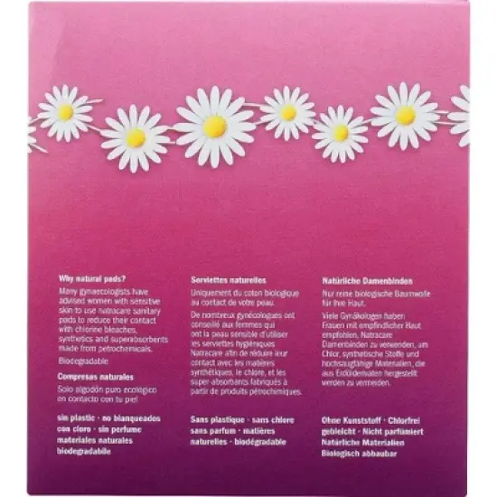 Natracare Organic Cotton Ultra Extra Pads Normal - 12 ct image {2}