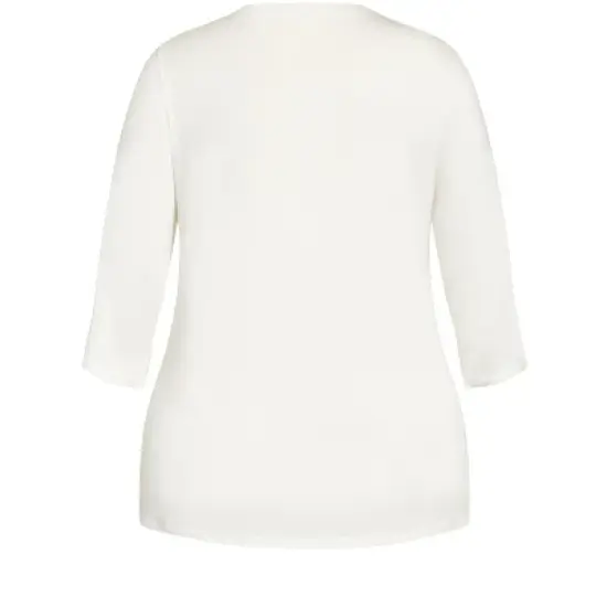 Women's Plus Size Robin Sleep Top - cream | AVENUE image {5}