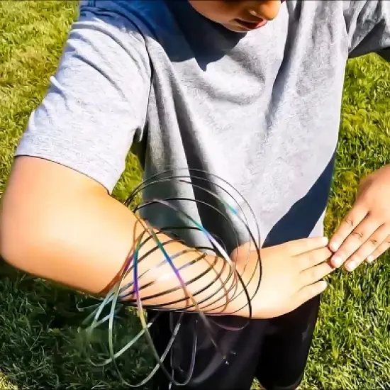 Flipo Kinetic Energy Koil Arm Spinning Science Educational Toy For Kids & Adults - 4 Pack image {2}