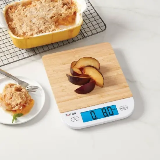Taylor Digital Kitchen 15lb Food Scale Eco-Friendly Bamboo&nbsp; image {5}