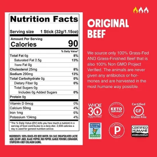 Chomps Original Beef - 8ct/9.2oz image {2}