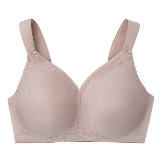 Glamorise Womens MagicLift Seamless T-Shirt Wirefree Bra 1080 Taupe image {3}